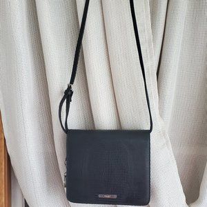 Nine West Black snake skin print handbag